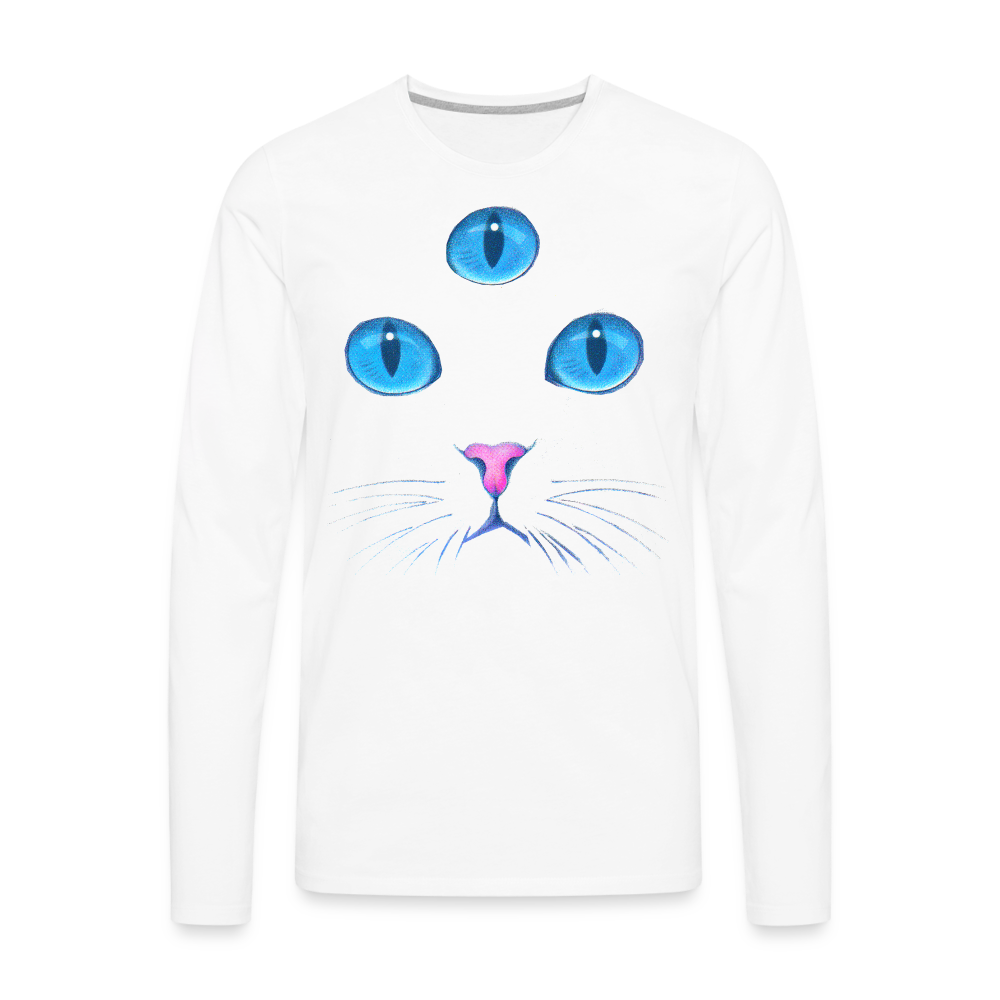 3rd EYE Classic Longsleeve Unisex T-Shirt - white