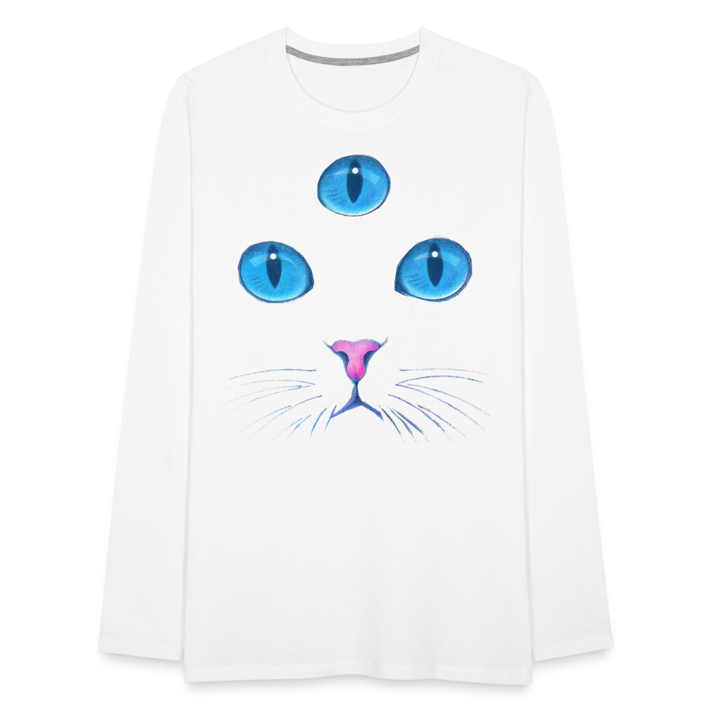 3rd EYE Classic Longsleeve Unisex T-Shirt - white