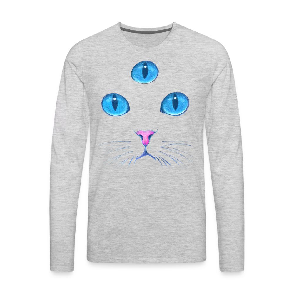 3rd EYE Classic Longsleeve Unisex T-Shirt - heather gray