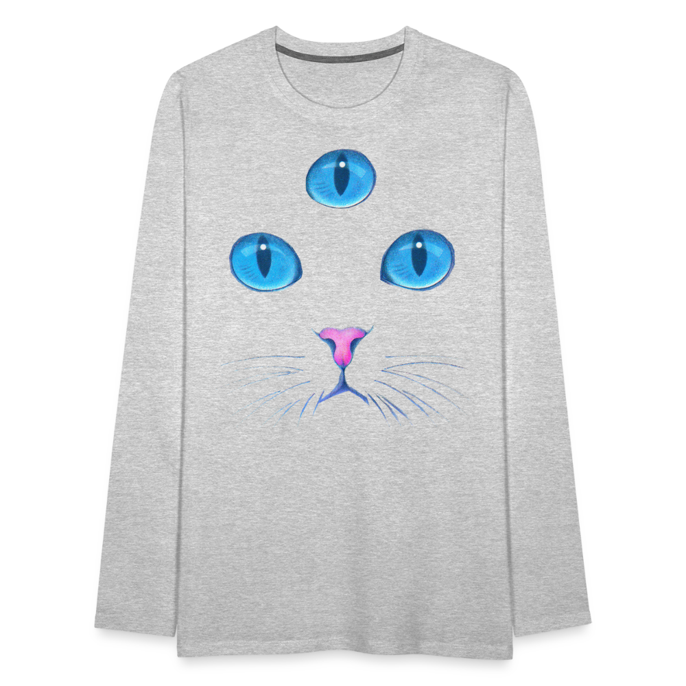 3rd EYE Classic Longsleeve Unisex T-Shirt - heather gray