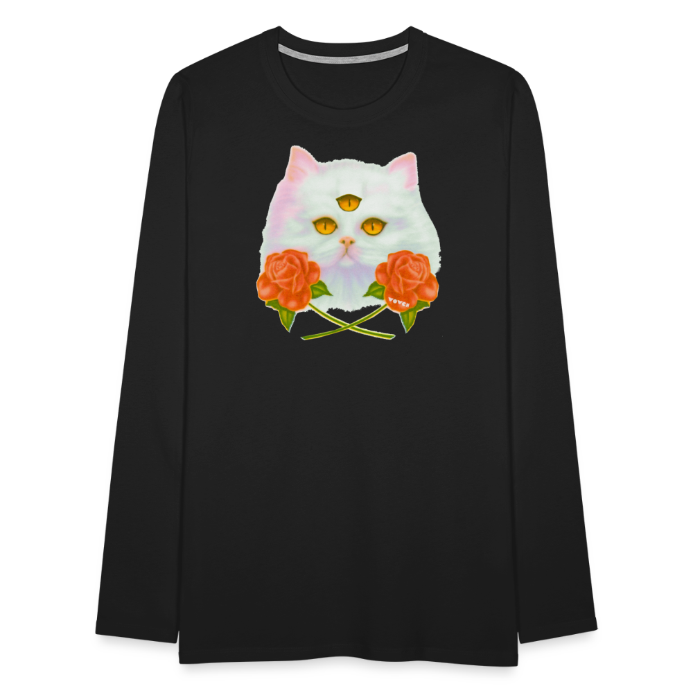 Unisex THIRD EYE WHY? Long Sleeve T-Shirt - black