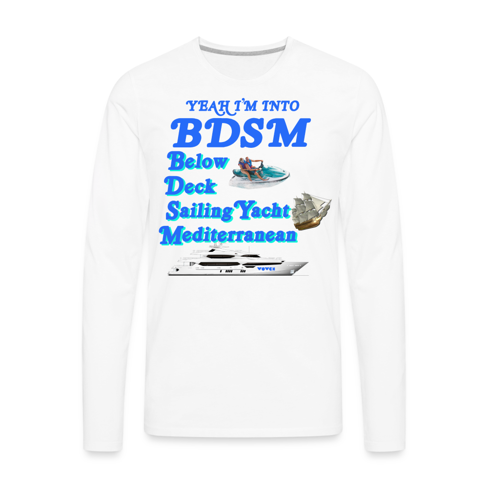 BDSM Unisex Long Sleeve T-Shirt - white