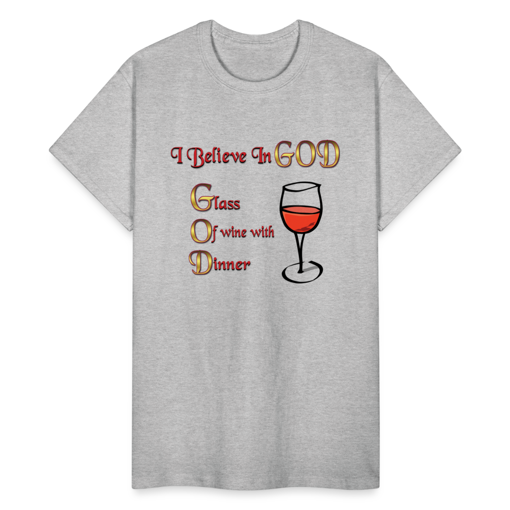 I Believe In GOD Unisex T-Shirt - heather gray