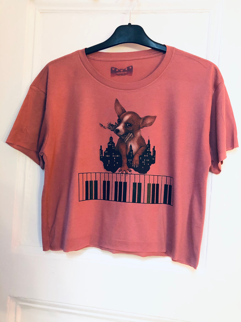 EL PERRO PIANO Crop Shirt