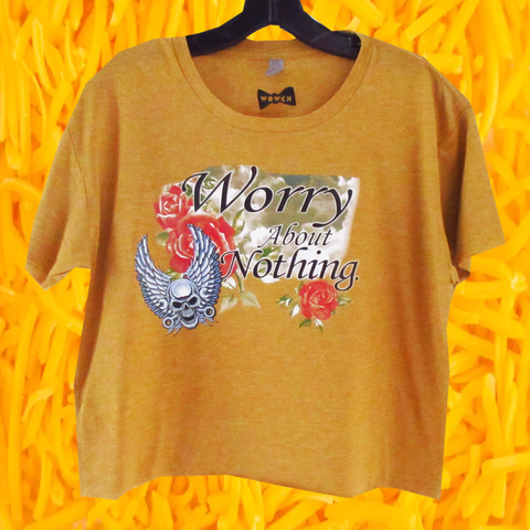 WORRY ABOUT NOTHING Crop Shirt