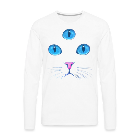 3rd EYE Classic Longsleeve Unisex T-Shirt - white