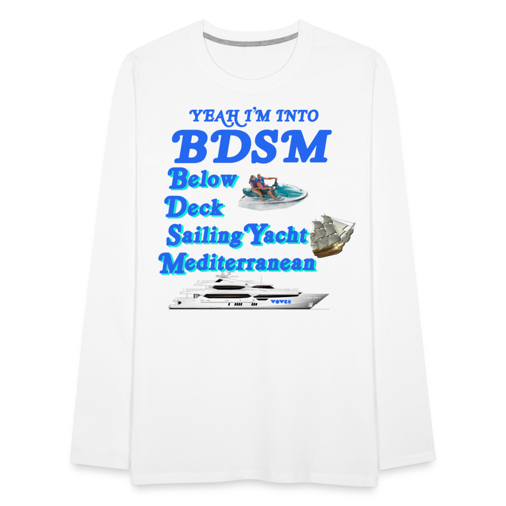 BDSM Unisex Long Sleeve T-Shirt - white