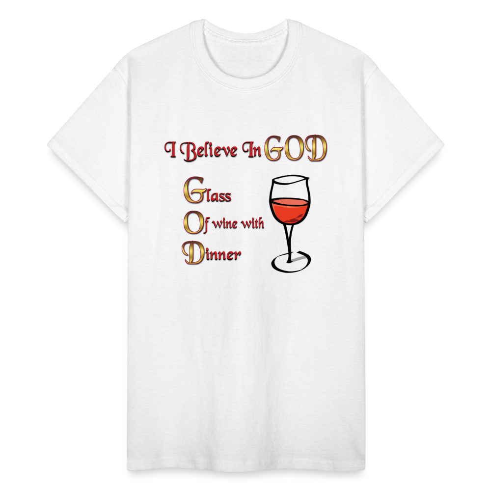 I Believe In GOD Unisex T-Shirt - white