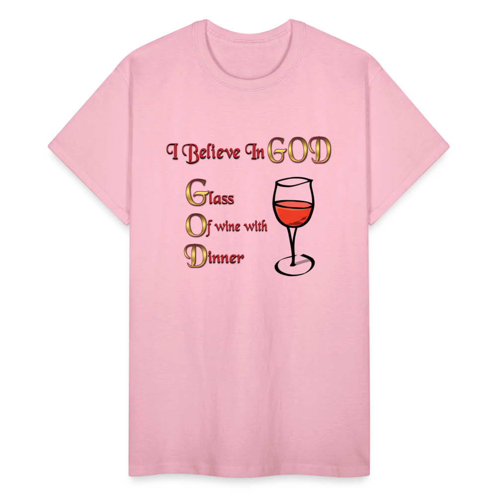 I Believe In GOD Unisex T-Shirt - light pink